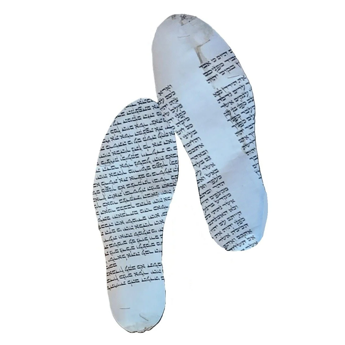 Sole made from torah parchment