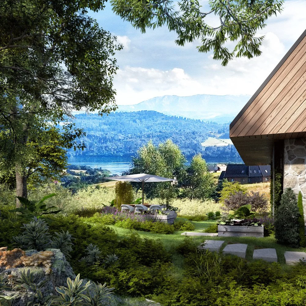 czorsztyn maniowy dom widok krajobraz