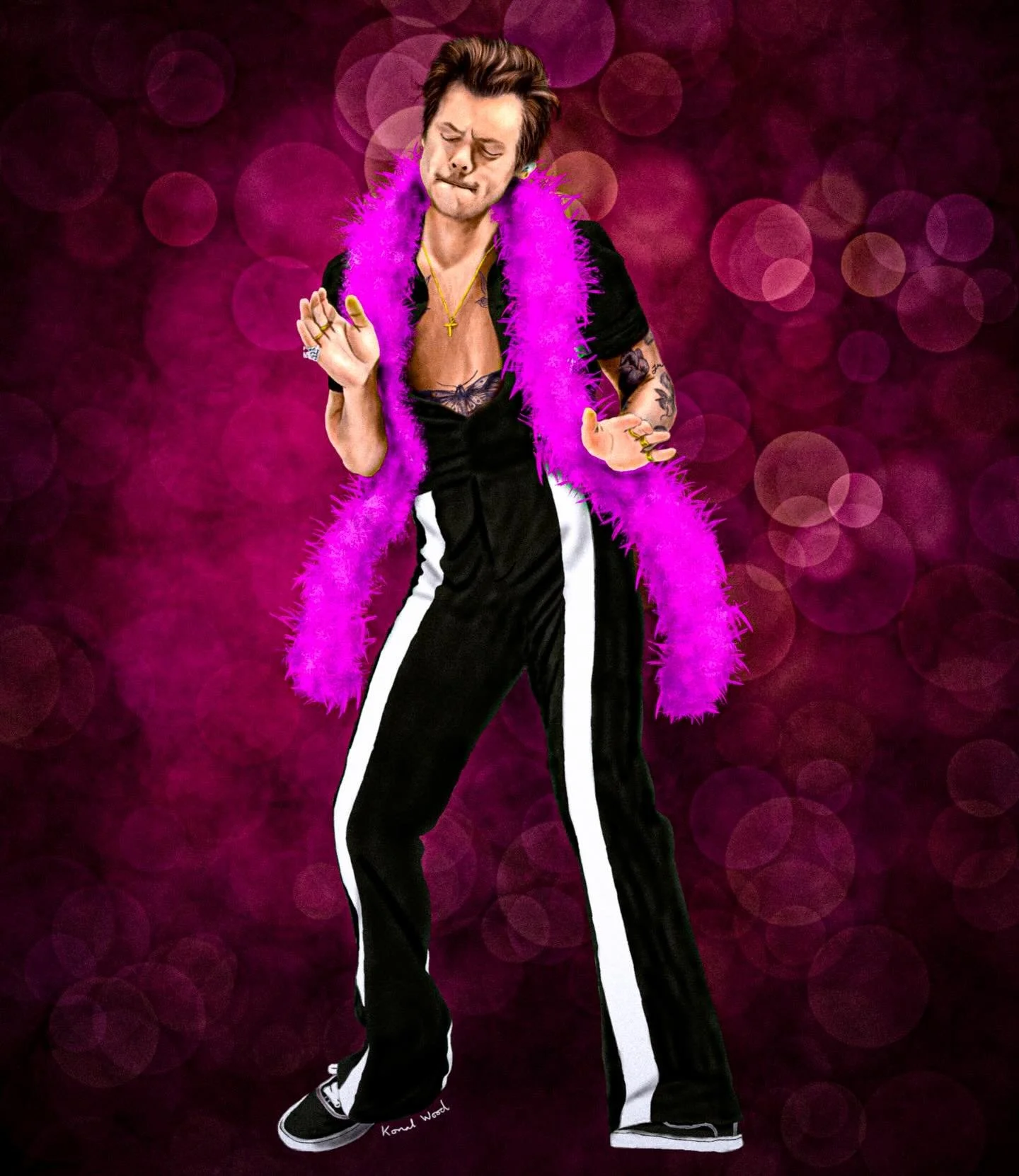 The man who sings about the fruit is back! 

#harrystyles #art #webelongtogether #kissallthetimediscooccasionally @hshq