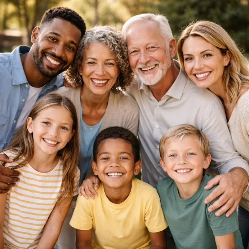 A multigenerational family Photo