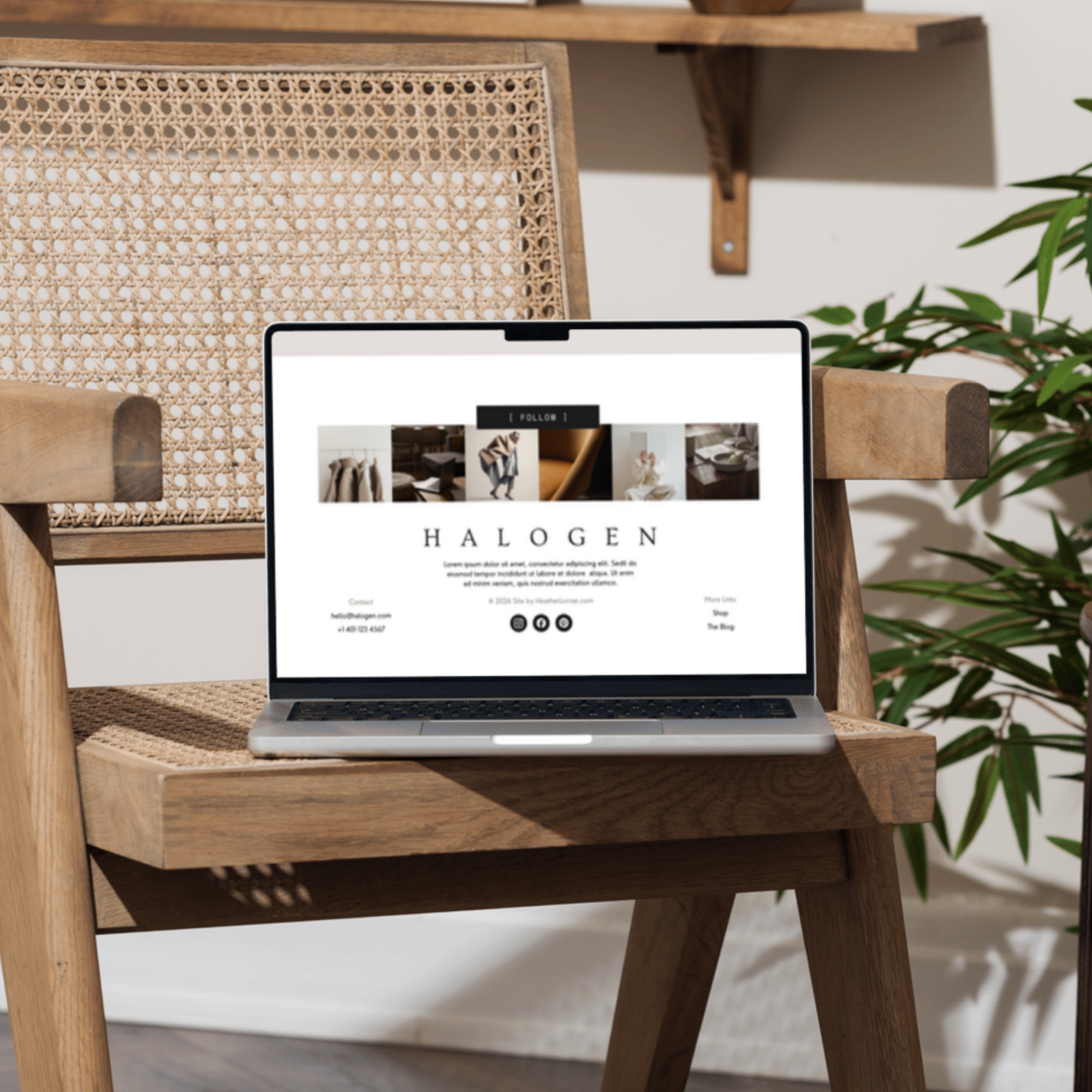 Halogen Landing Page Template | Canva