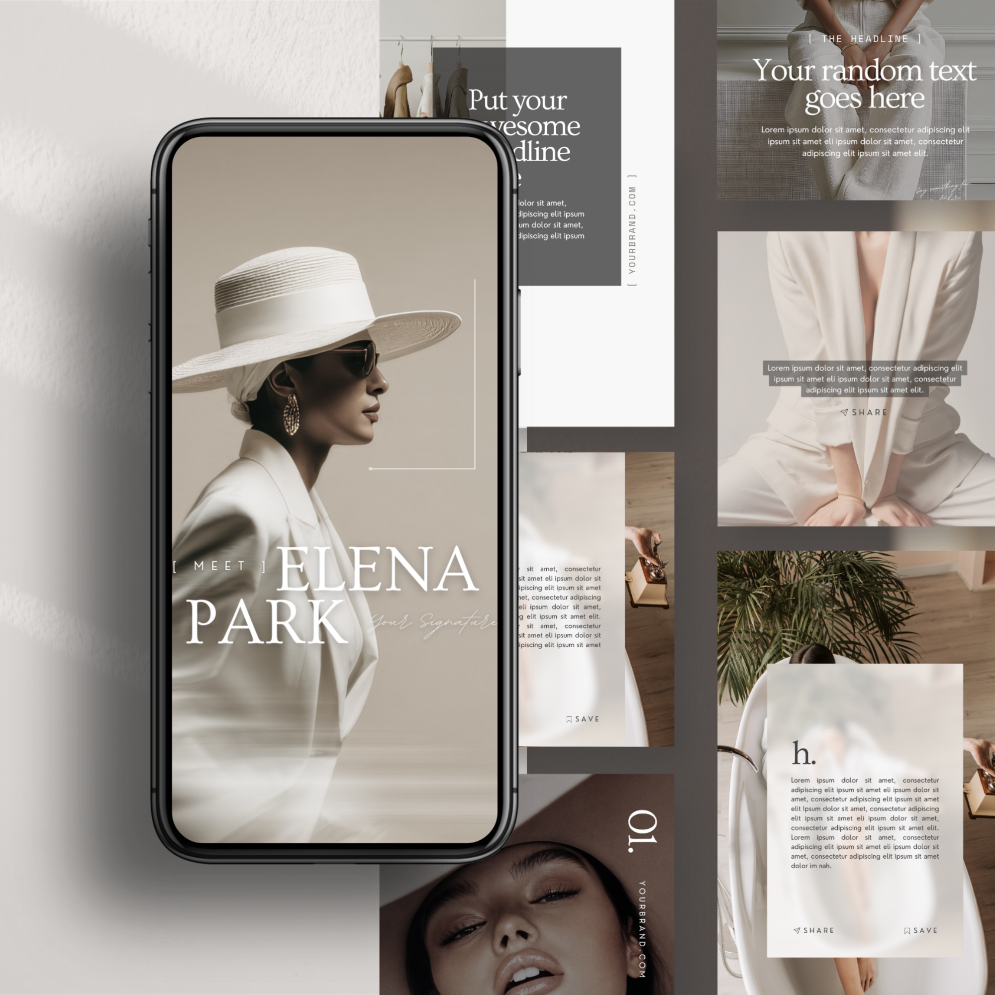 Halogen Social Media Templates for Canva