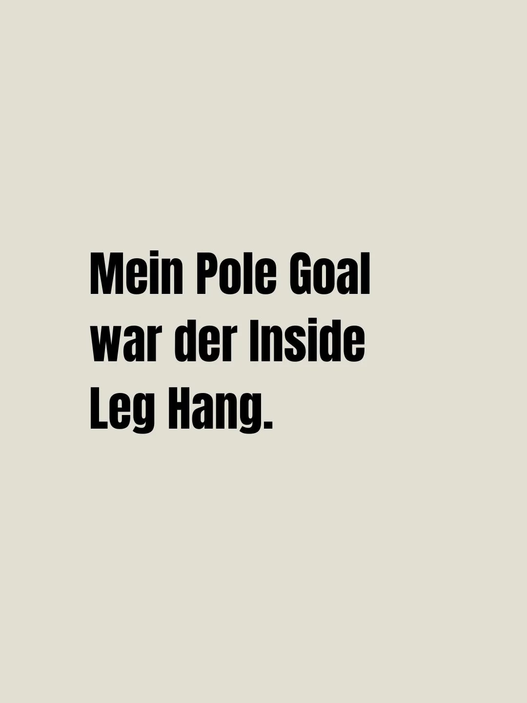 Pole Skill Booster✨
Dein Pole Goal ist n&auml;her als du denkst💪

Du hast ein Pole Goal?
Ein Trick? Eine Transition? Oder eine bestimmte Combo, die du perfektionieren m&ouml;chtest?

In diesem exklusiven Workshop mit maximal 3 Teilnehmern steht dein