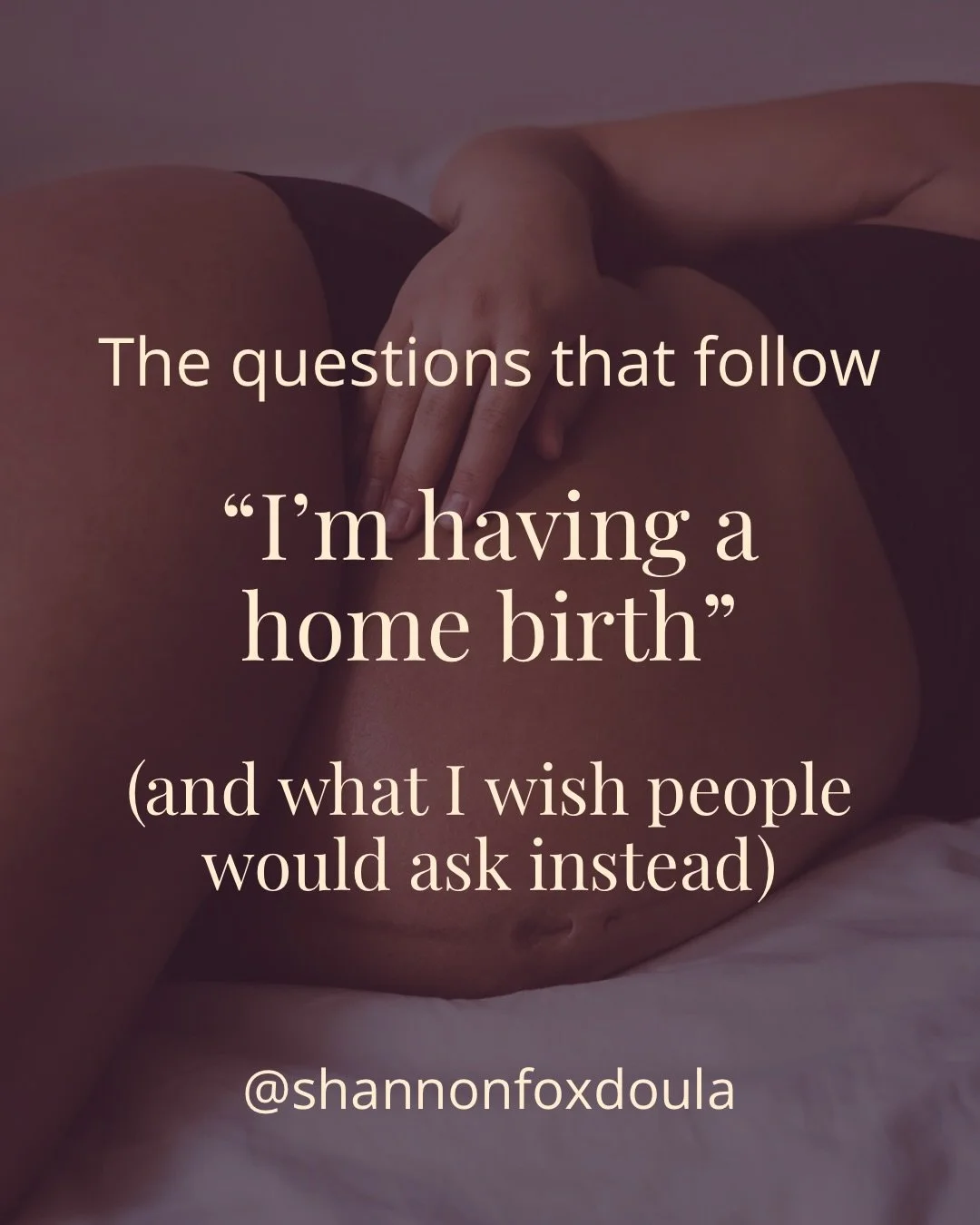 &ldquo;I&rsquo;m planning a home birth.&rdquo;

The responses that follow can leave you questioning everything, even when you know this is right for you.

And actually, those questions aren&rsquo;t really about you. They&rsquo;re about someone else&r