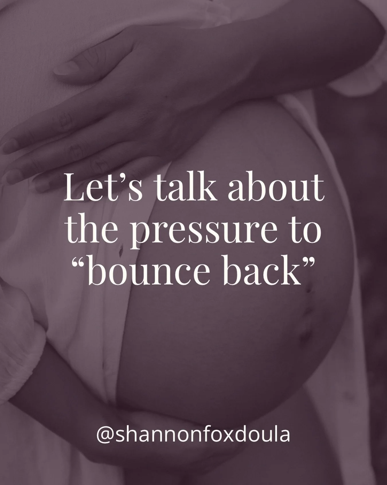 The pressure to bounce back is something we&rsquo;ve all heard, many of us have grown up reading magazines about celebrities &ldquo;back in shape&rdquo; after a few weeks and perhaps it&rsquo;s ingrained in you that you feel you should be able to do 