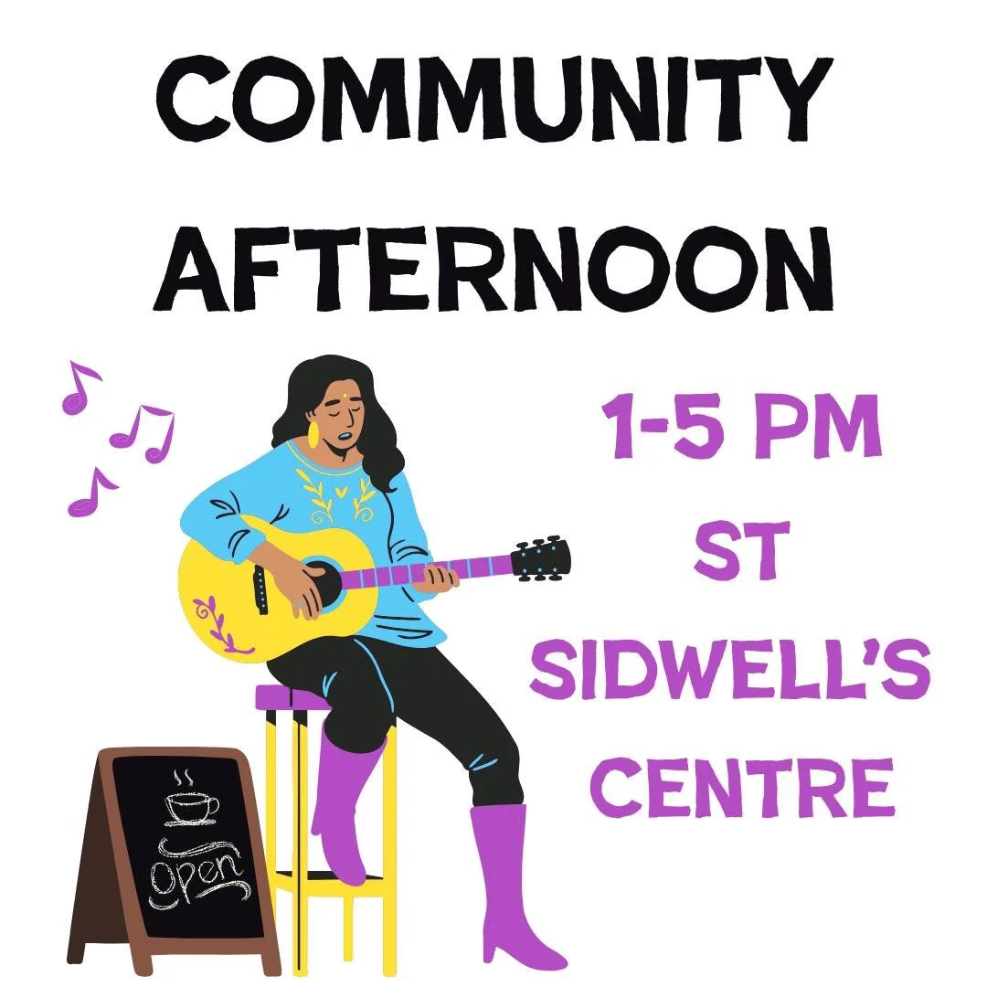 Our march will end at St Sidwells Centre, where there will be a vibrant community afternoon. Enjoy an art market featuring talented trans, non-binary, and intersex artists and crafters, along with a caf&eacute;, short films, workshops, and acoustic p