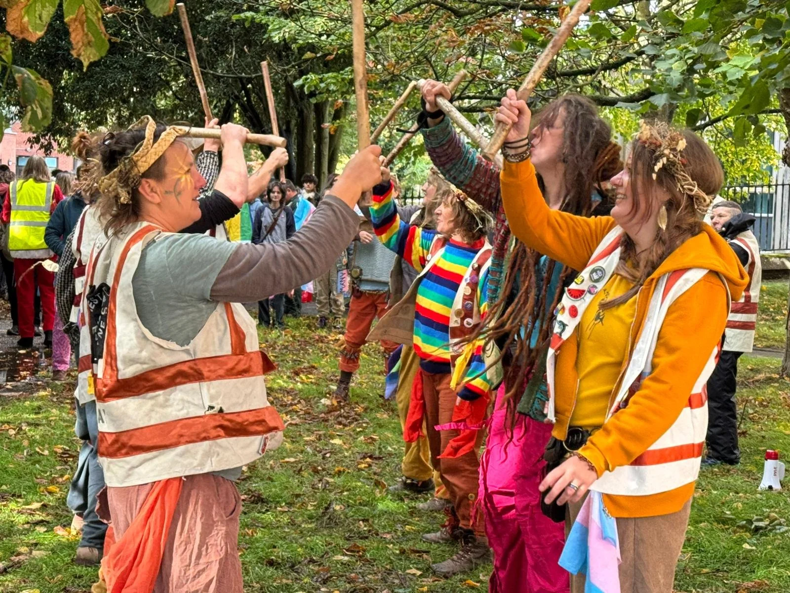 Mayday Morris brought merry making while we assembled