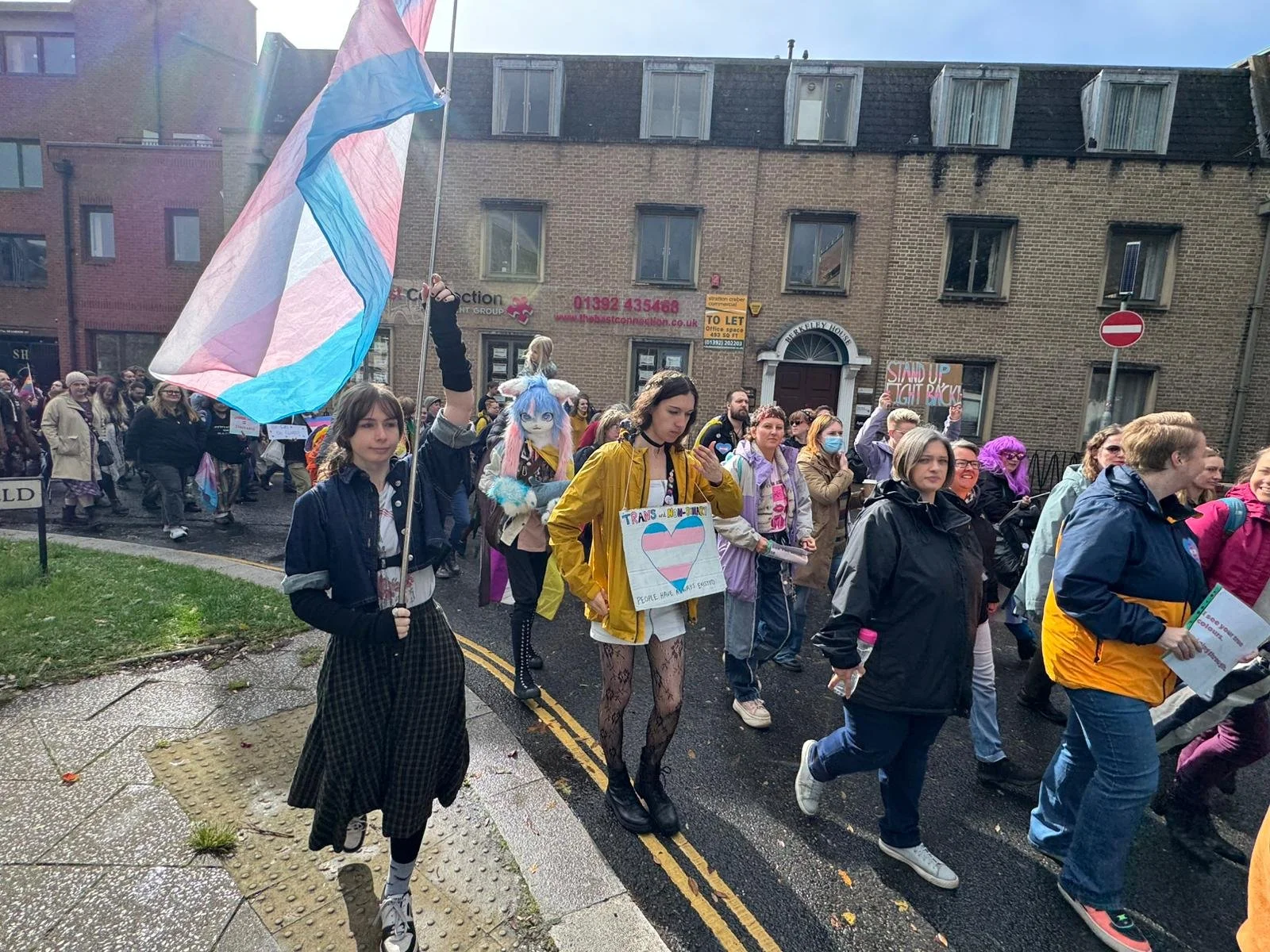 Marchers on the move
