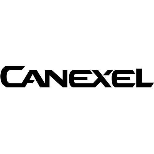 Black and white logo of Canexel with stylized text.