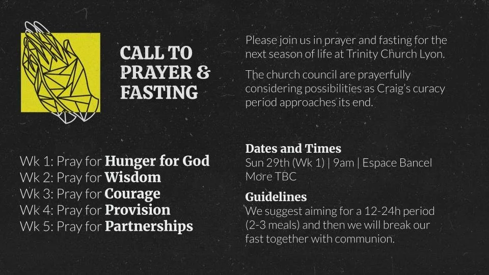 Prayer and Fasting about our Future