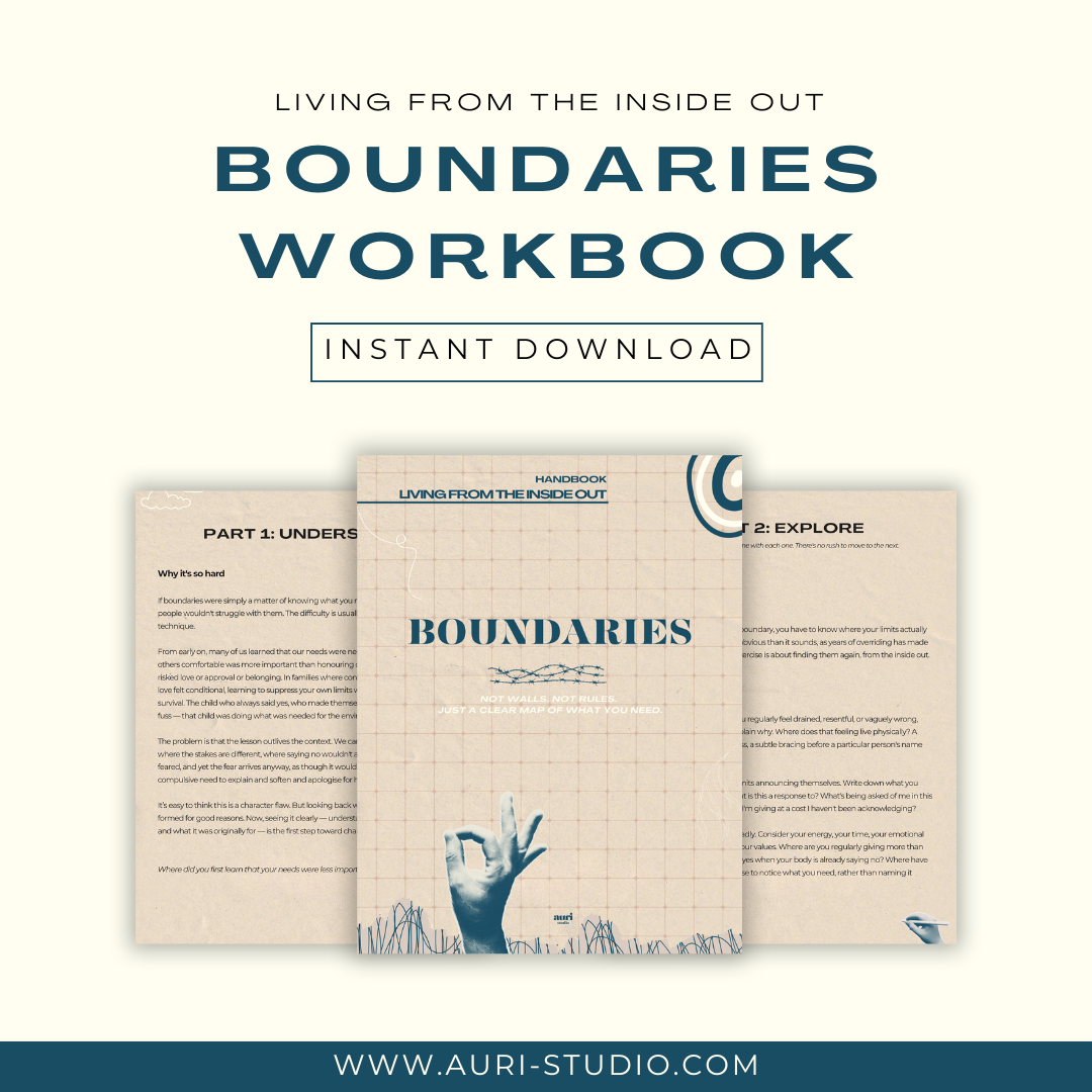 Setting boundaries workbook