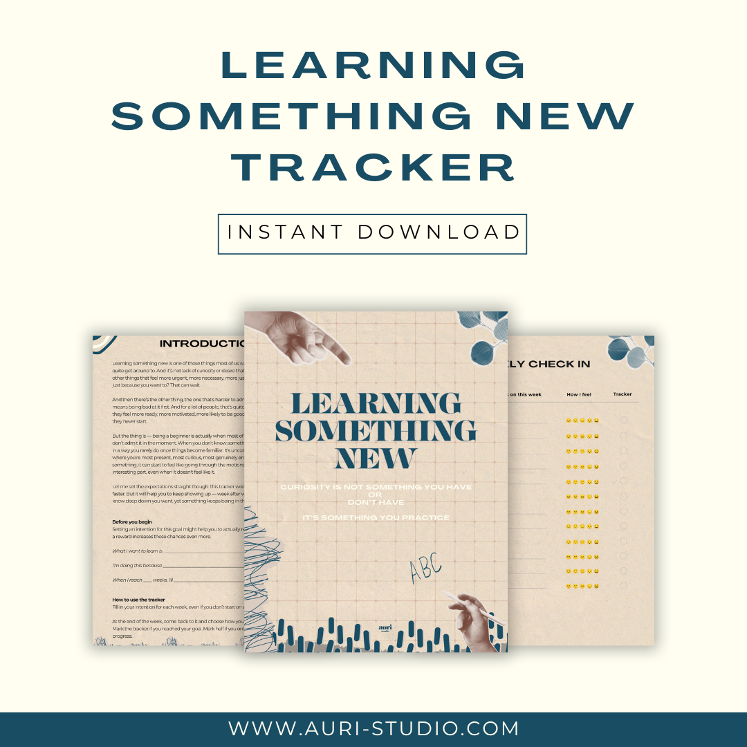 12-week learning tracker