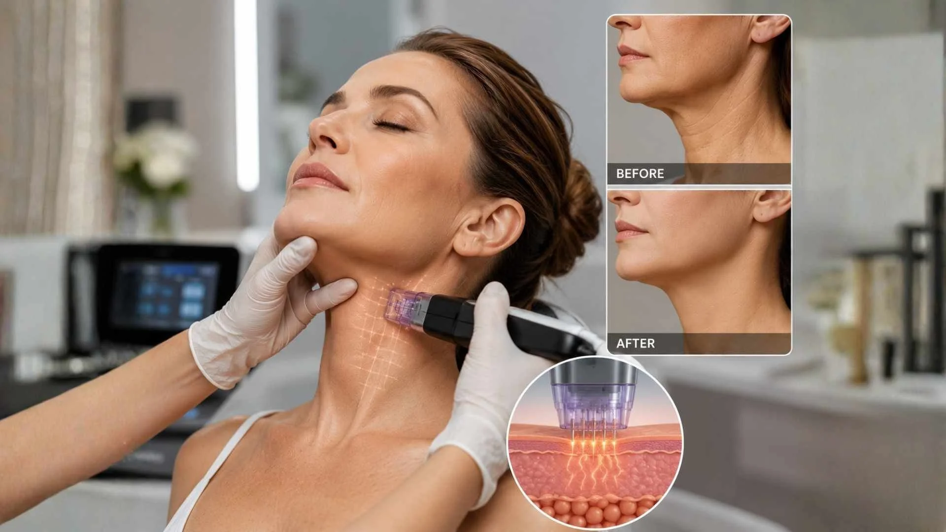 Morpheus8 for Neck Tightening in Frisco, TX | Crepey Skin