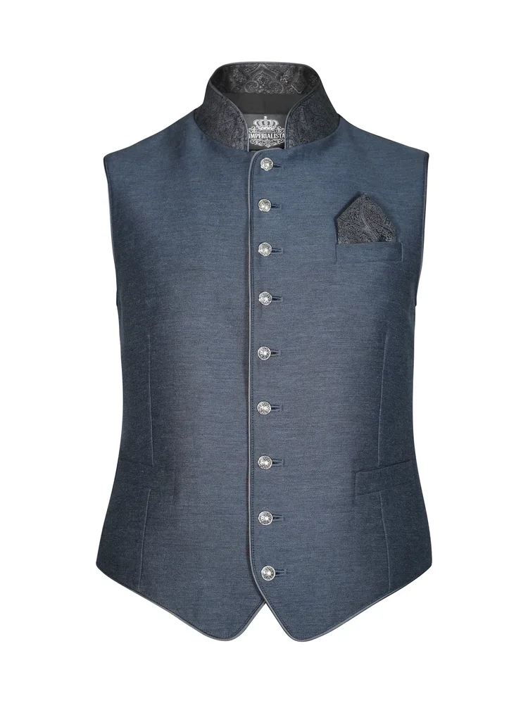 Imperialista traditional Austrian waistcoat product shot white background — product photography New Moon Agency Klagenfurt