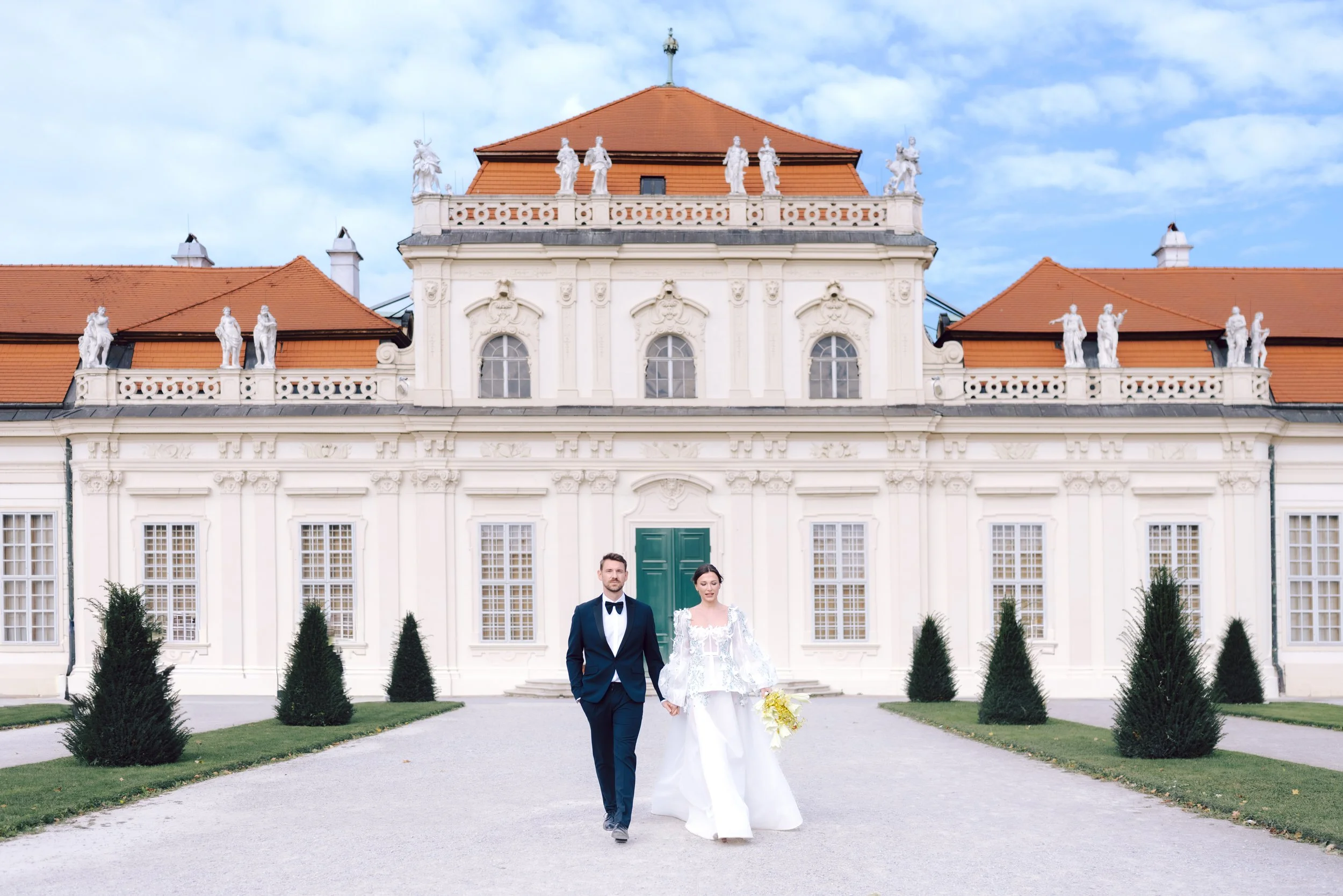 Elegant Wedding at Belvedere Palace Vienna