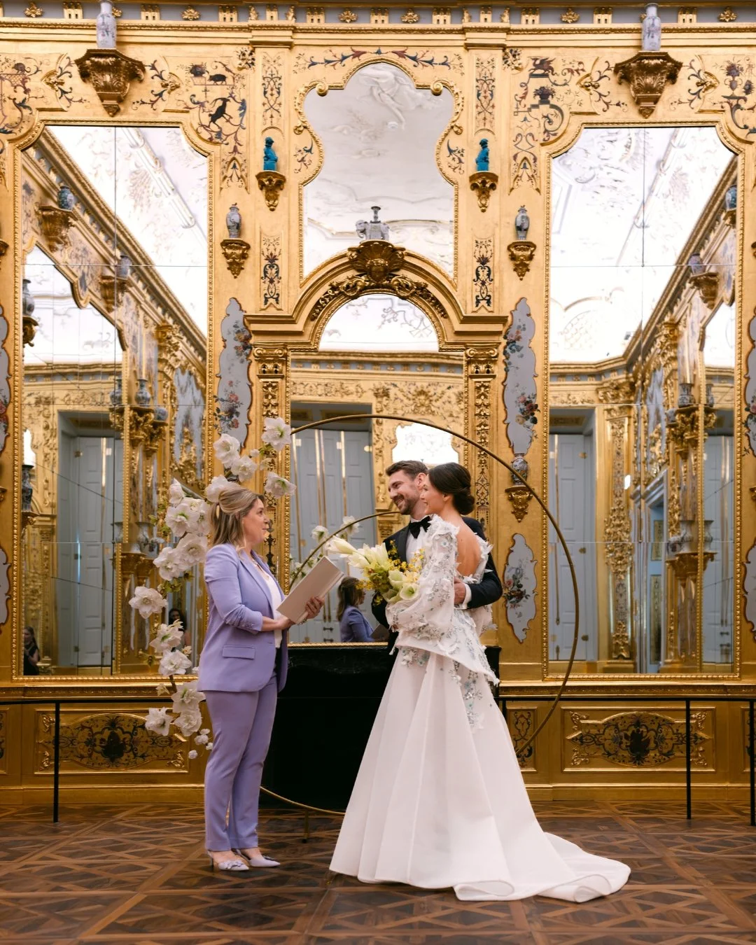 An intimate destination wedding ceremony surrounded by architecture and thoughtful design.
A beautiful celebration in Europe with timeless wedding styling and quiet luxury throughout. 

Wedding Planning and Design: @averybelovedwedding
Bridal Gown: @