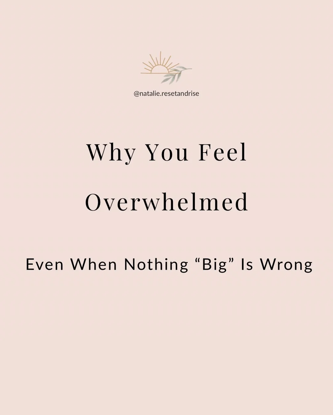 If you have been feeling overwhelmed lately, even on days when nothing dramatic is happening, you are not alone.
There is usually a reason your brain and body feel heavier than they should.

Invisible mental load, poor sleep, anxiety, blood sugar swi