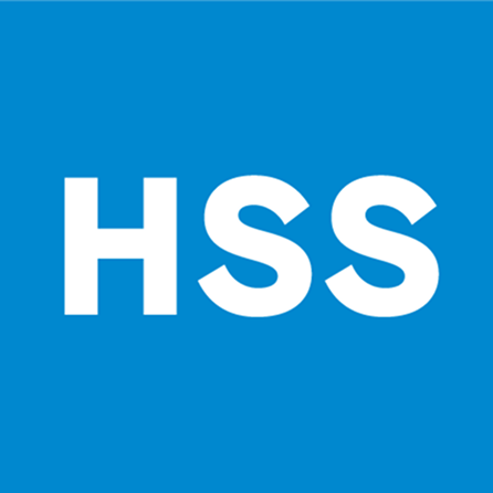 Blue background with white letters 'HSS' in the center.