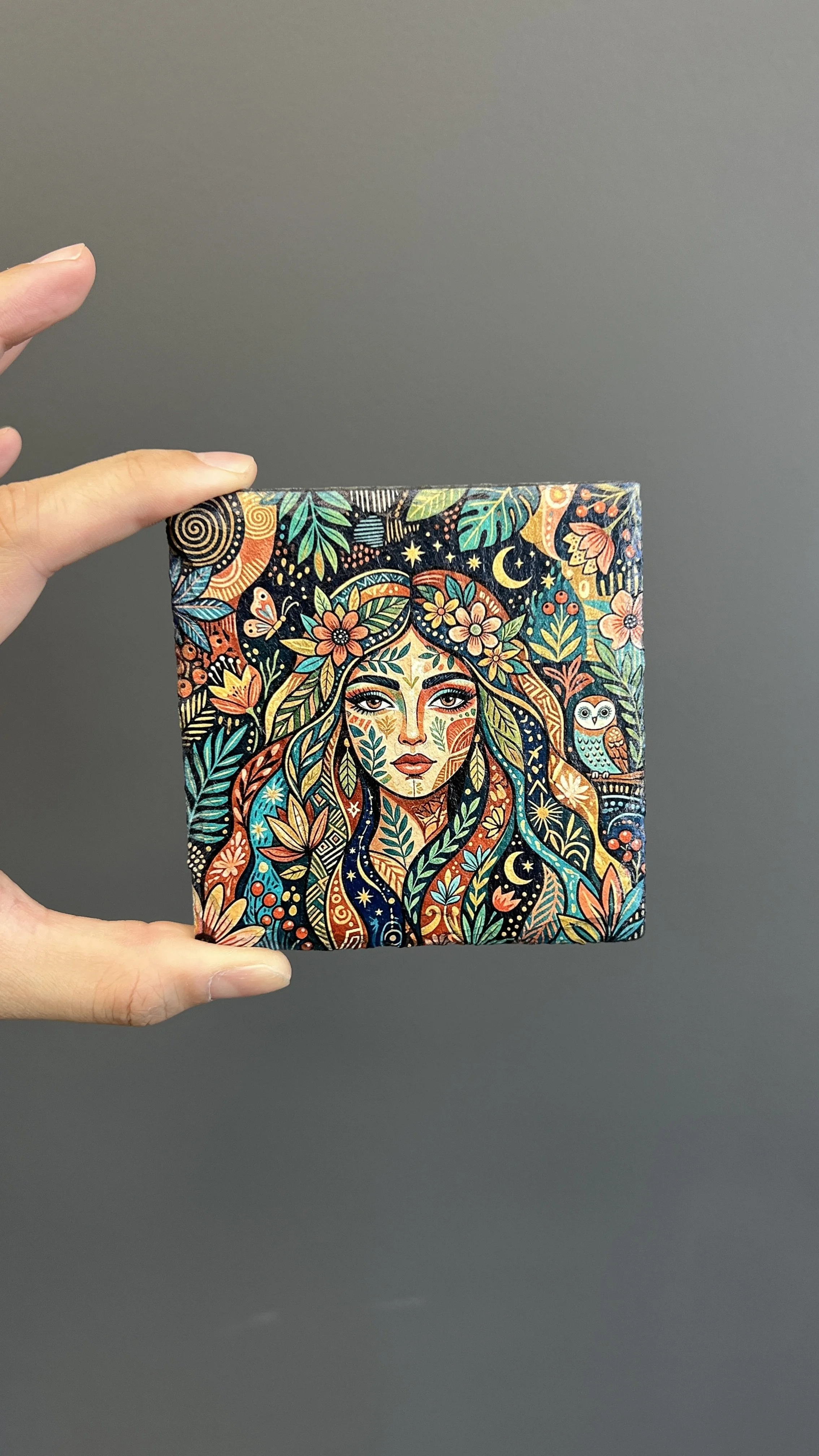 Slate Coaster with Color Print