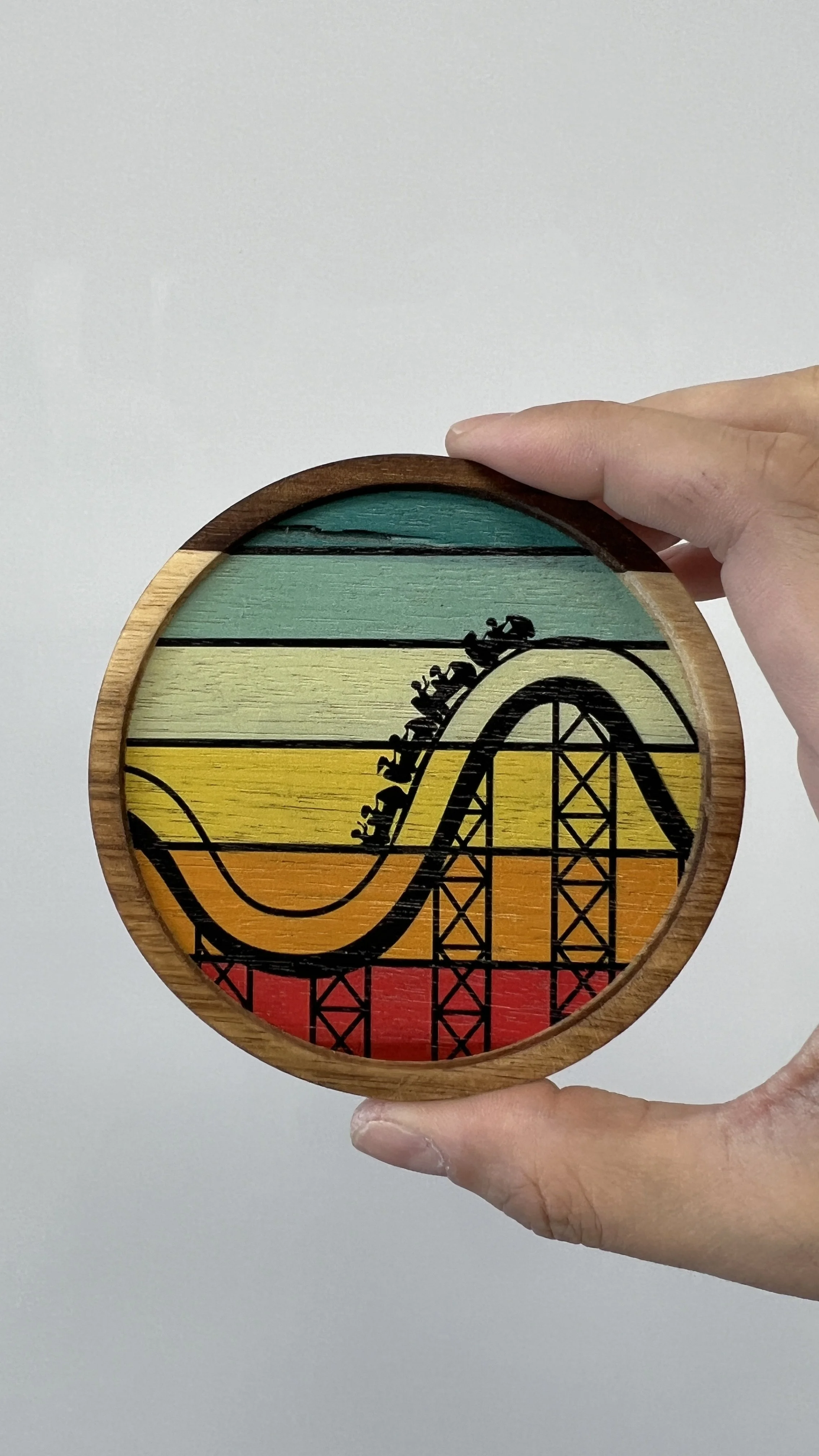 Acacia Wood with Color Print