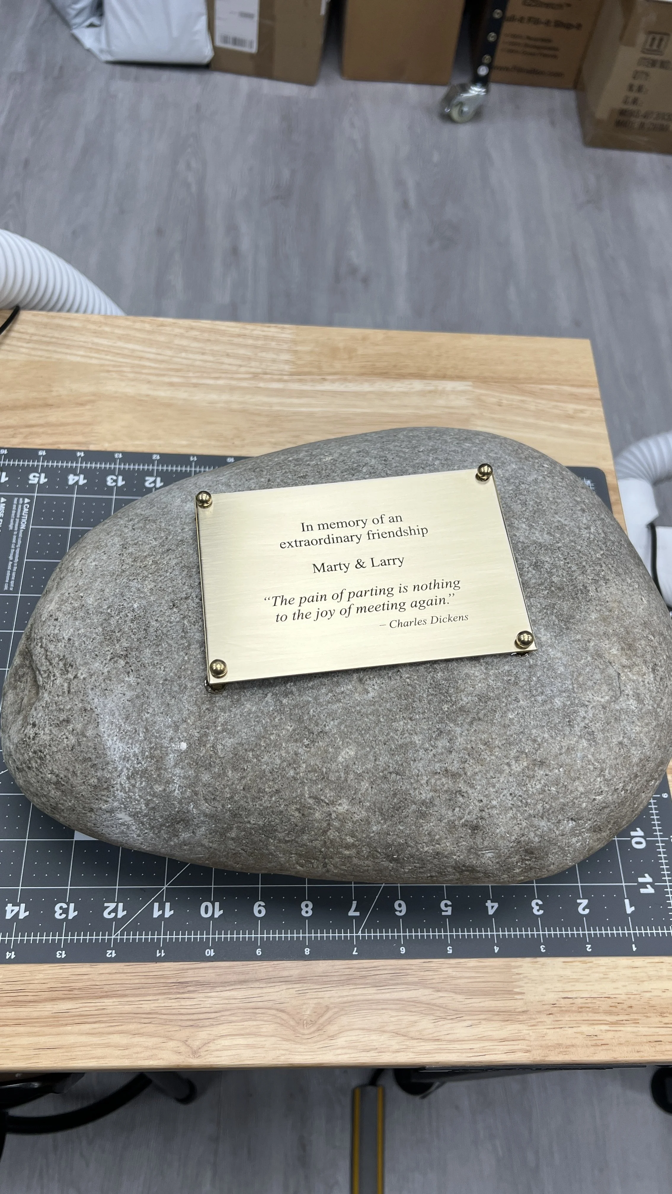Brass Memorial Plate