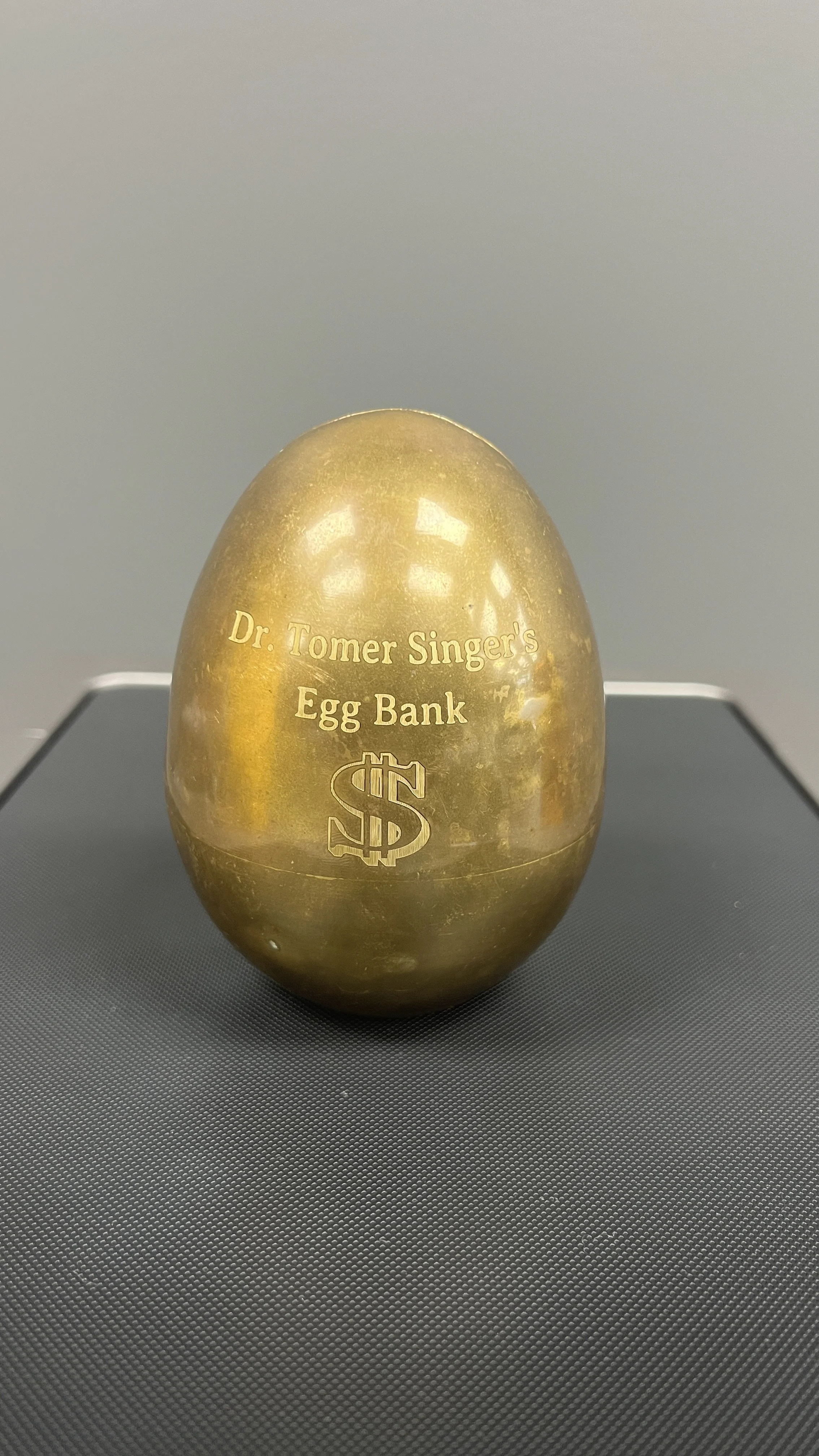 Engraved Brass Egg