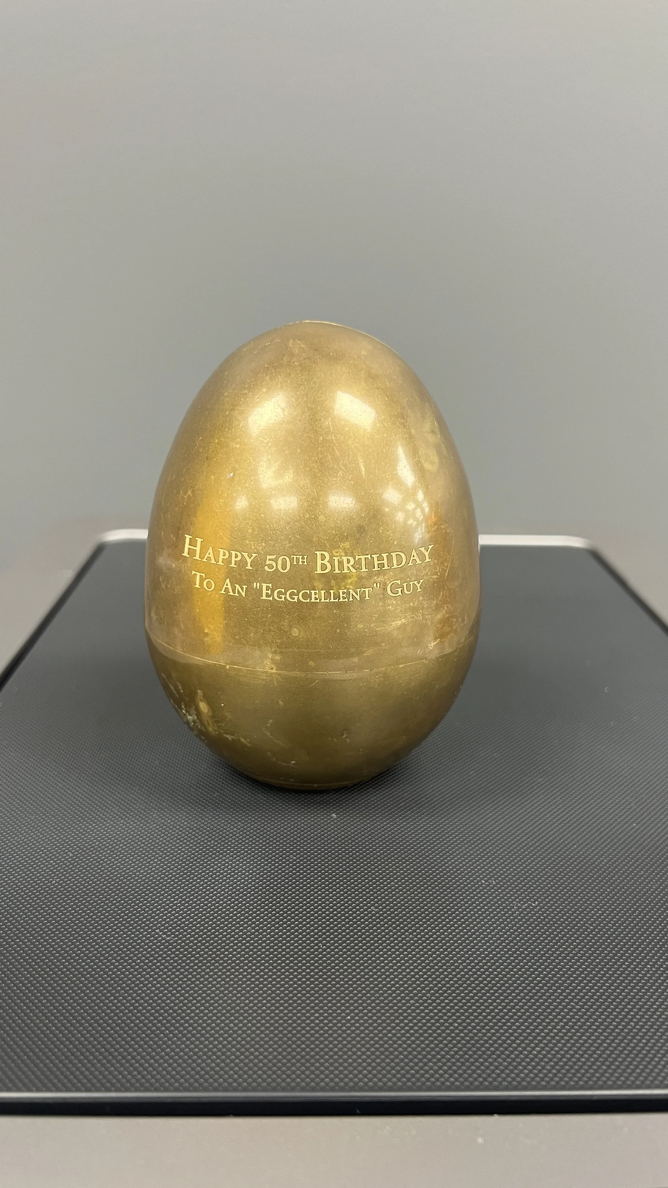 Engraved Brass Egg