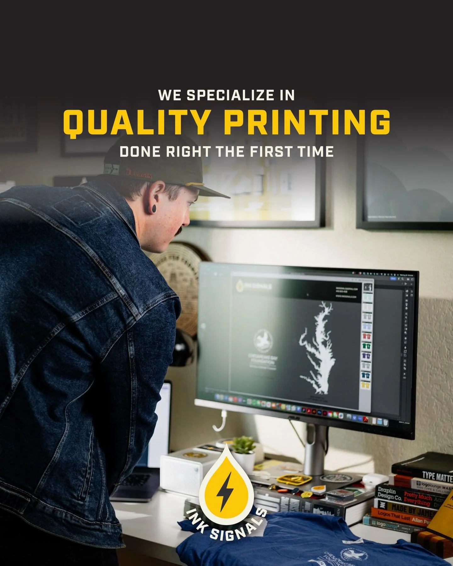 Quality Printing Done Right The First Time.⁠
Apparel | Paper | Banners &amp; Signage ⁠
⁠
With Ink Signals You Get:⁠
⁠
&bull; To work with a real person! Jesse Burgin, and our incredible team⁠
⁠
&bull; The Perfect printing options matched to your goal