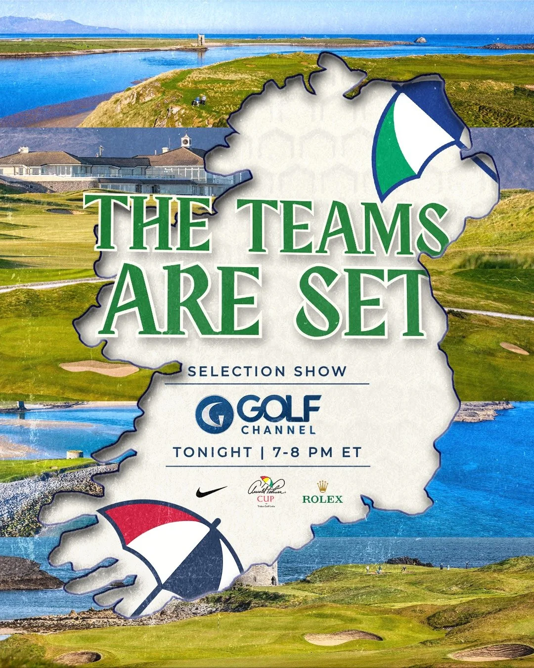 Find out who will represent Team USA and Team International at the 2026 Arnold Palmer Cup at Tralee Golf Links. ⛳

Watch the Selection Show tonight on Golf Channel from 7 - 8 PM ET. 

#APCup | #Rolex | #Nike