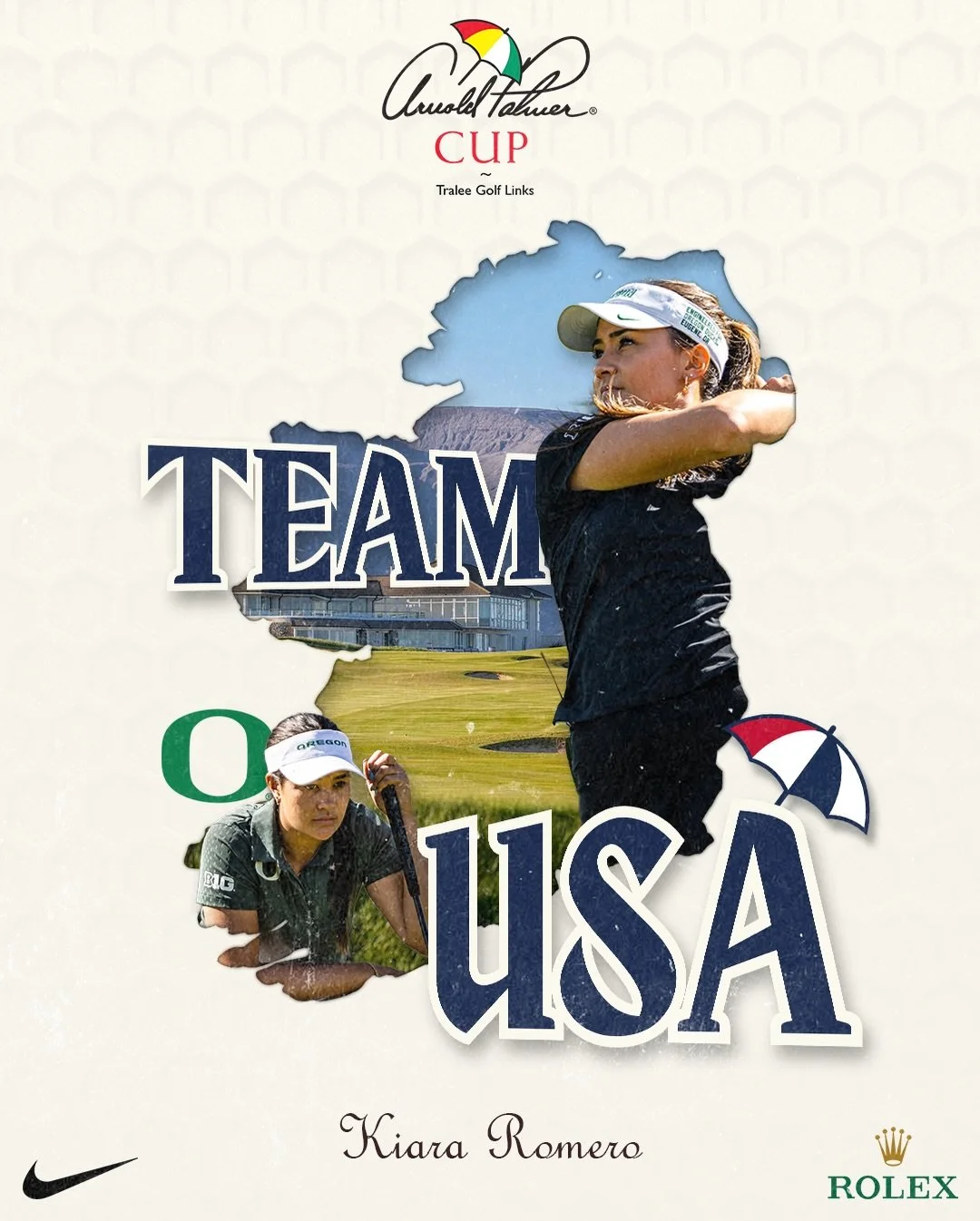 Stars, stripes, and serious game. 🇺🇸

Meet the 12 American Women who have been selected to represent Team USA at the 2026 Arnold Palmer Cup at Tralee Golf Links.

@oregonwomensgolf @texaswgolf @uscwomensgolf @auburnwgolf @wakewomensgolf @wingate_wg