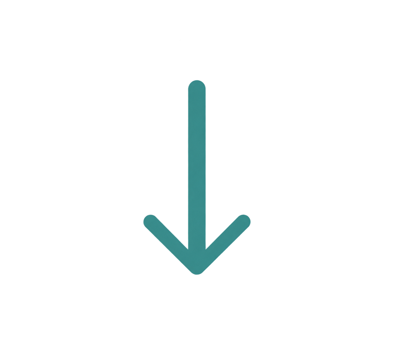Decorative downward arrow