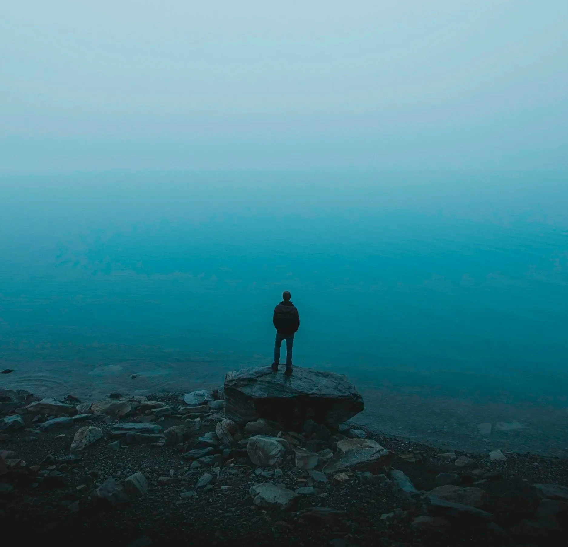 Person experiencing depression seeking online treatment in Florida