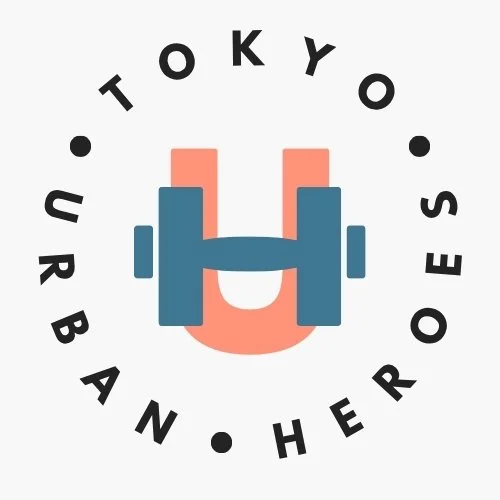 The Urban Heroes Tokyo logo with a U and an H in the shape of a dumbbell surrounded by the text "Tokyo Urban Heroes".