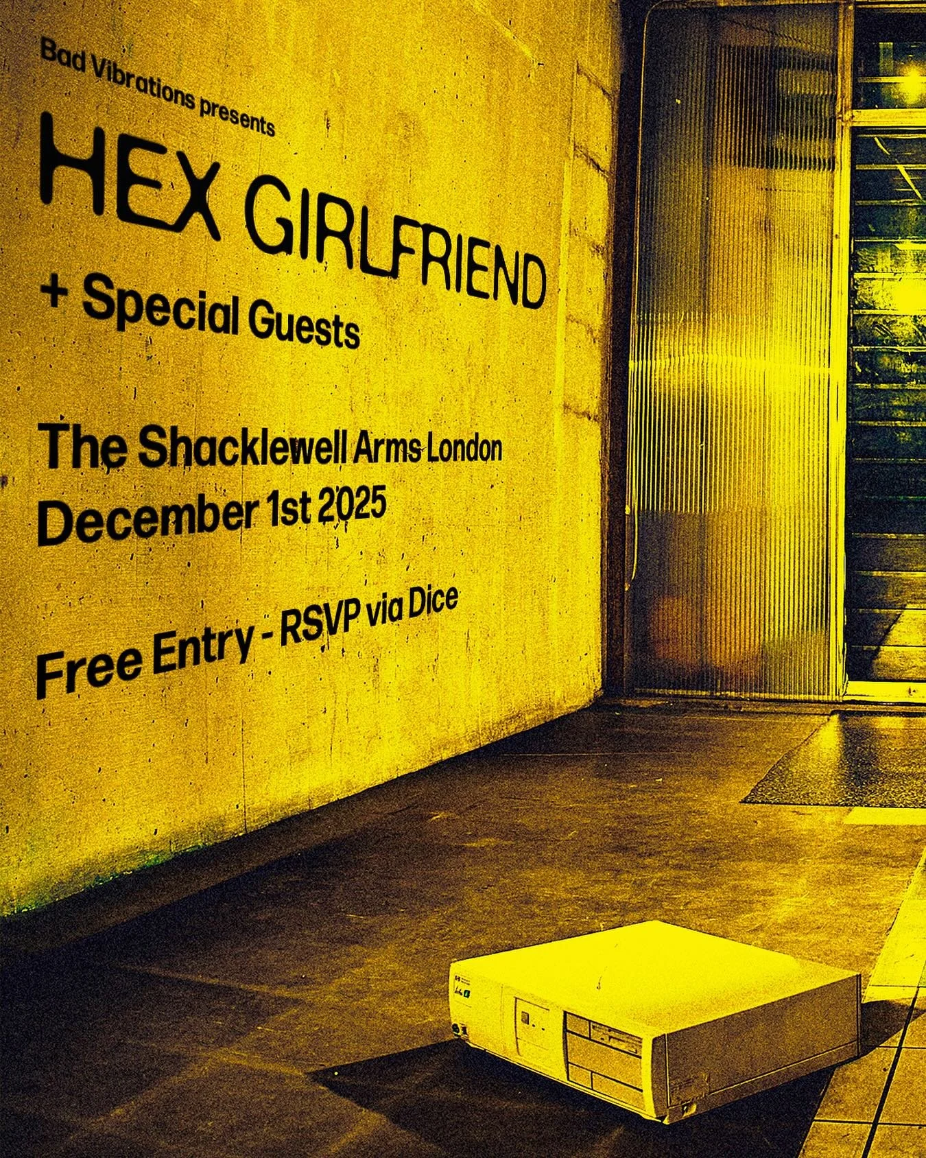 We&rsquo;re delighted to welcome the rave rock two-piece @_hexgirlfriend_ who will be joining us on 1 December @shacklewellarms for a free entry show! 
RSVP @dicefm