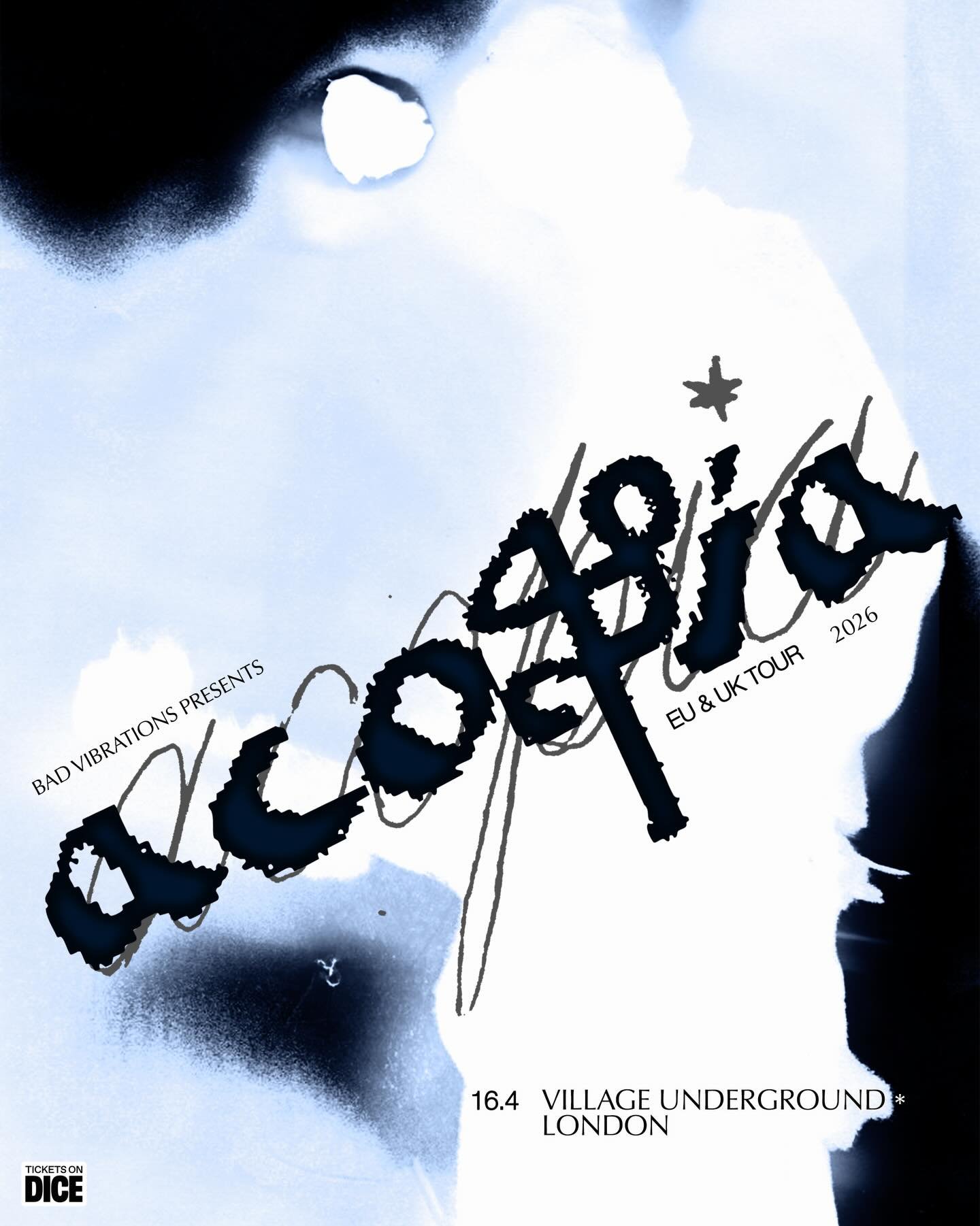 Tickets are officially on sale!! @acopia_ Live at Village Underground on 16 April 2026. 

Don't sleep on it, secure yours from @seetickets