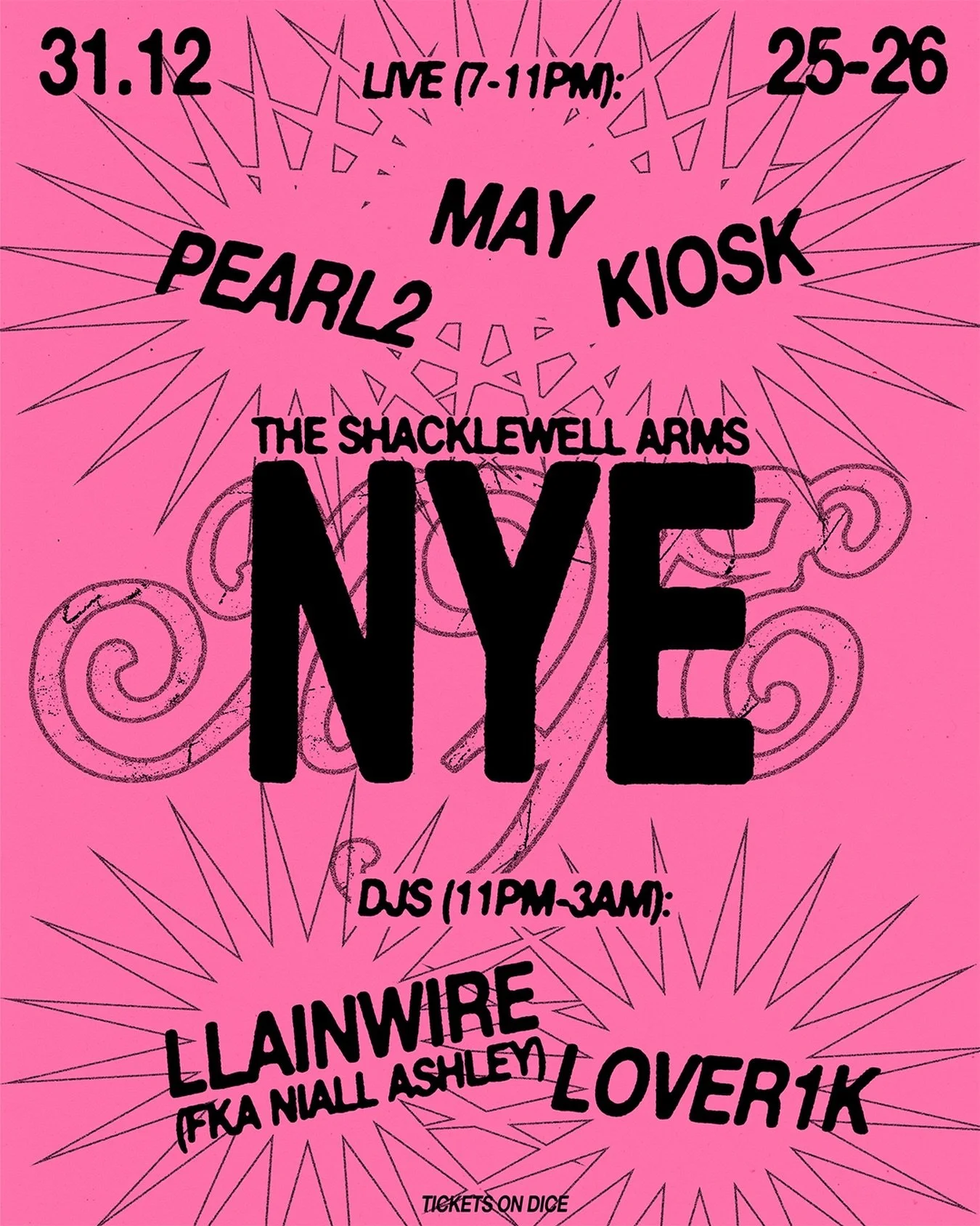 ⭐️ The Shack&rsquo;s NYE Party ⭐️

The Shack are closing out the year with an all night long party, with a stacked lineup of rising favourites and boundary-pushers to see in 2026.

LIVE FROM 7-11PM 
@pearl2trax - hypnotic trip-hop club dub&nbsp;trio&
