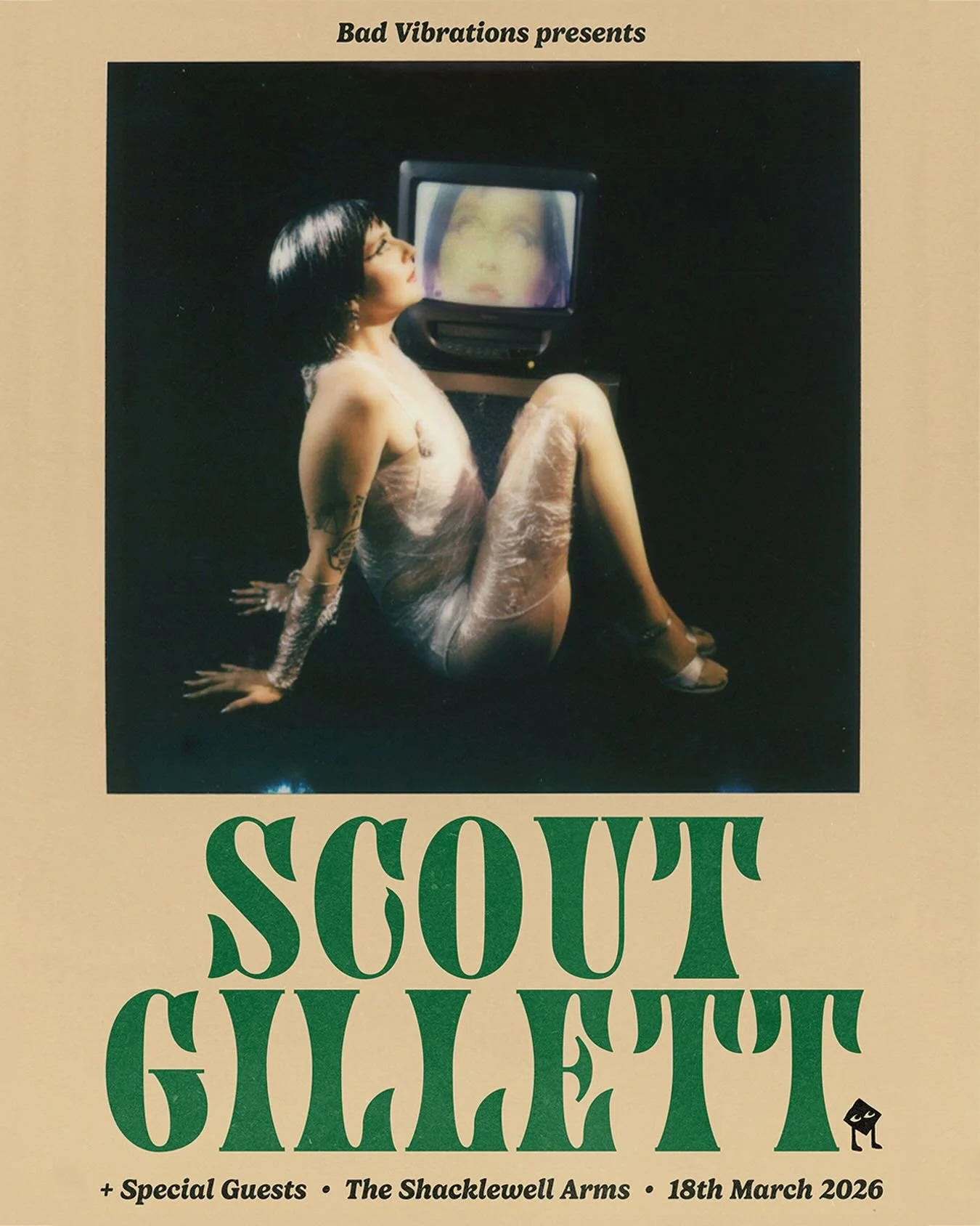 Gritty, cosmic and soulful, LA-based Scout Gillett blends folk-tinged songwriting with a fearless edge. With her second album set for release in 2026!

Catch her live + special guests at @shacklewellarms on 18 March!

Tickets Onsale now via Dice