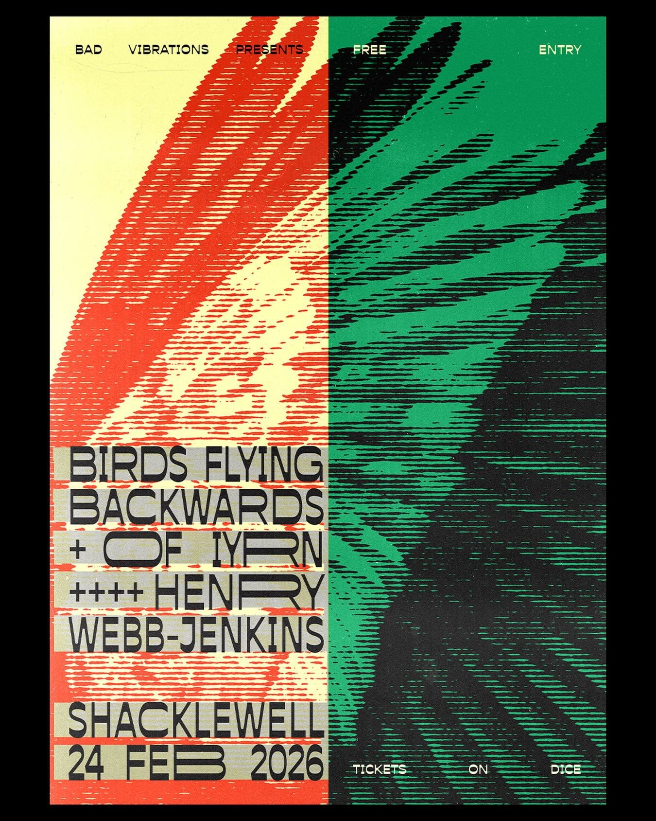 We&rsquo;re excited to welcome @birdsflyingbackwards, @of_iyrn and @henrywebbjenkins to our free entry show series at @shacklewellarms on 24 Feb.

Birds Flying Backwards are a London-based six-piece formed by friends and family of principal songwrite