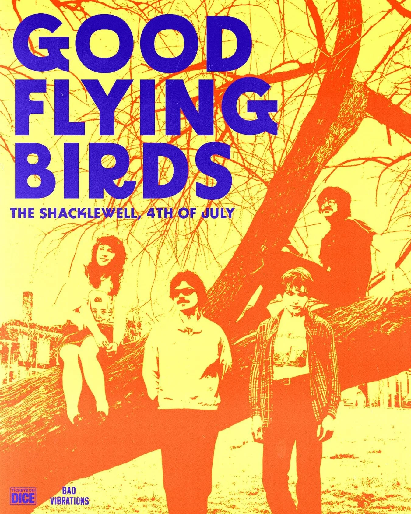 For fans of Guided By Voices, Beat Happening, DLIMC, Talulah Gosh, and The Vaselines. American jangly noisy guitar group @goodflyingbirds are set to join us @shacklewellarms on 4th July! 

Tickets Onsale now via DICE