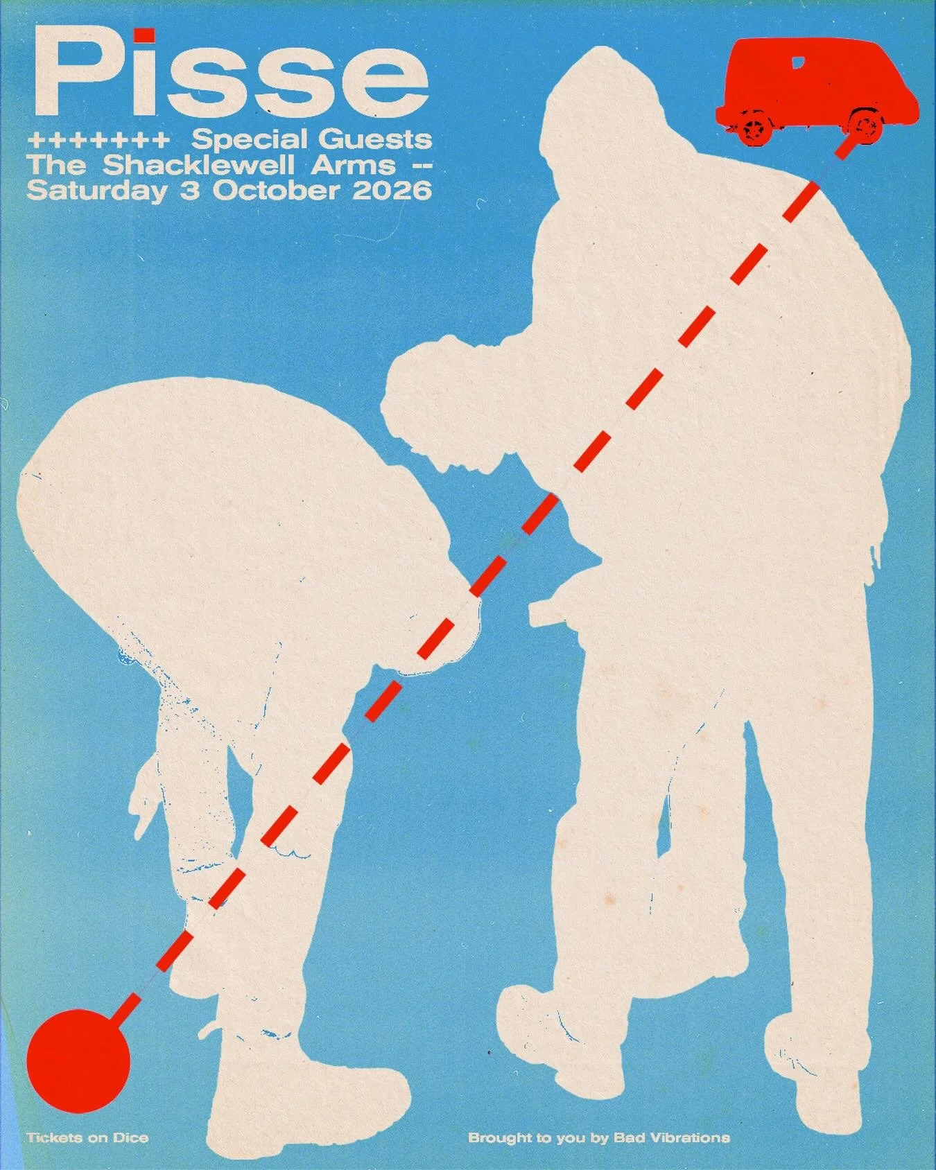 Carving out their place in the German post-punk scene, @pisse_band will be joining us for their debut @shacklewellarms on 3rd October.

Don&rsquo;t miss it.. grab tickets via @dicefm.