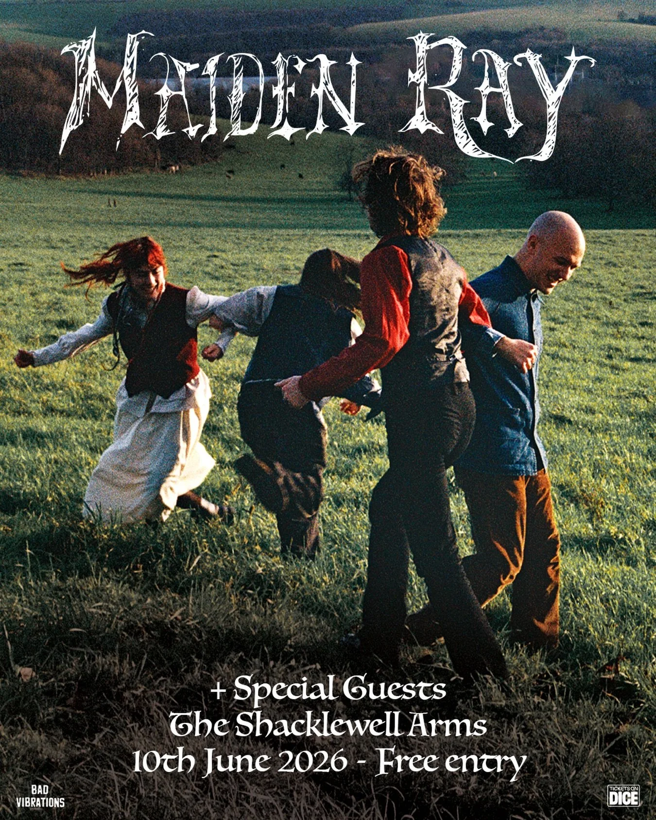 @maiden_ray play The Shacklewell Arms, June 10th.  Freddie J Watts rides the line between folk, psych, and avant rock &lsquo;n&rsquo; roll - a shadowy blend of dark, charismatic crooning and punchy, tightly wound passages. A modern troubadour with a 
