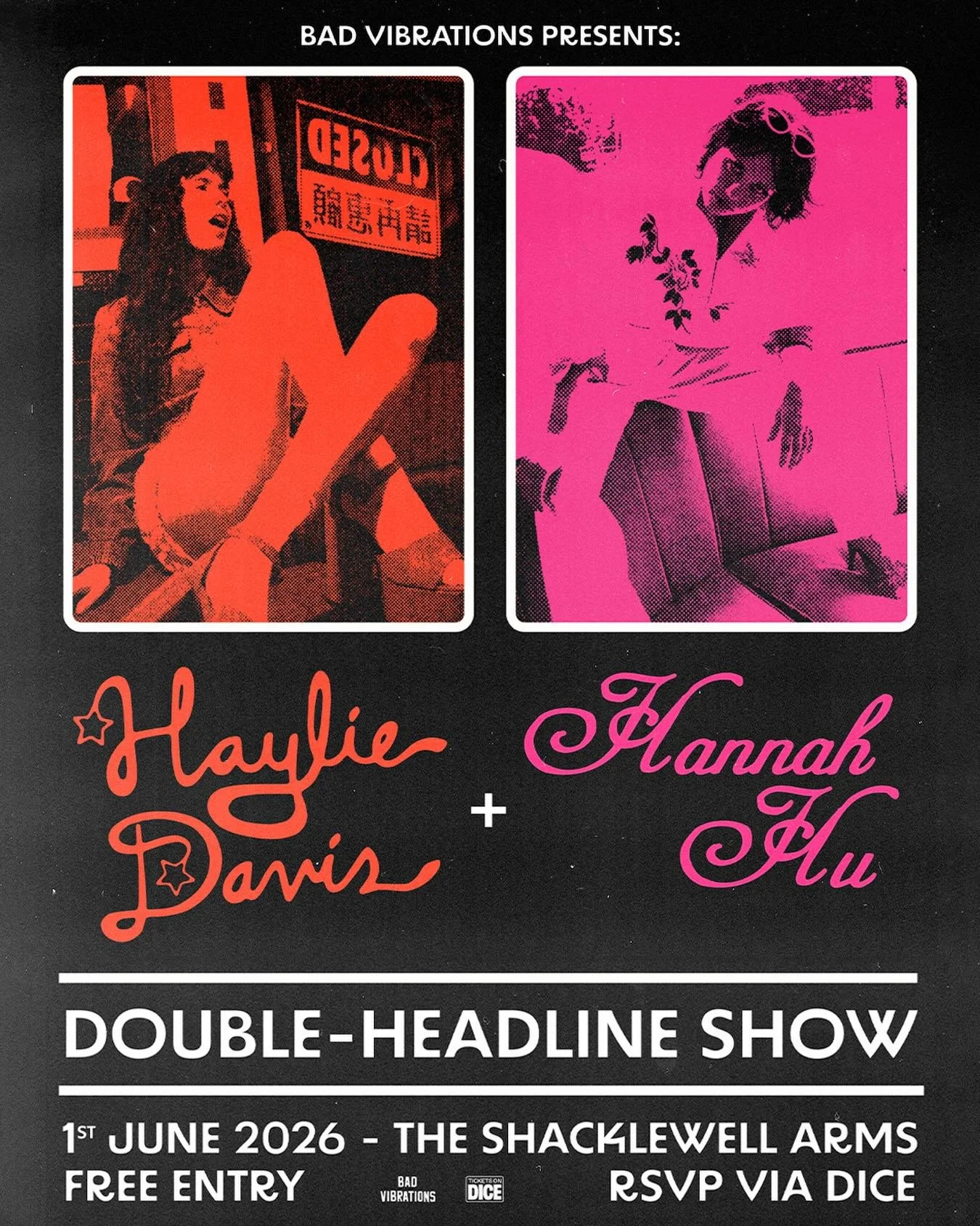 We&rsquo;re delighted to announce @hayliedavismusic &amp; @iamhannahhu will be joining us for a free entry double headline show on 1st June @shacklewellarms ✨

Haylie Davis belongs to an intriguing LA scene that boasts several acts harking back to th