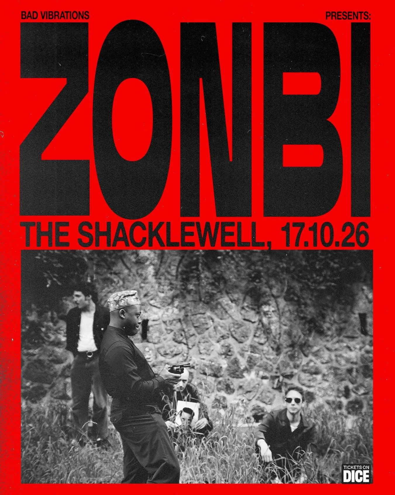 Haitian post-punk jazz group @__zonbi___  will be joining us @shacklewellarms on 17th October plus special guests !!!

Tickets Onsale Now. @dicefm