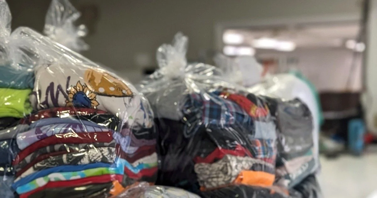 Customer laundry professionally washed, folded, packaged, and ready for pickup or delivery by WSHFLD Laundry.
