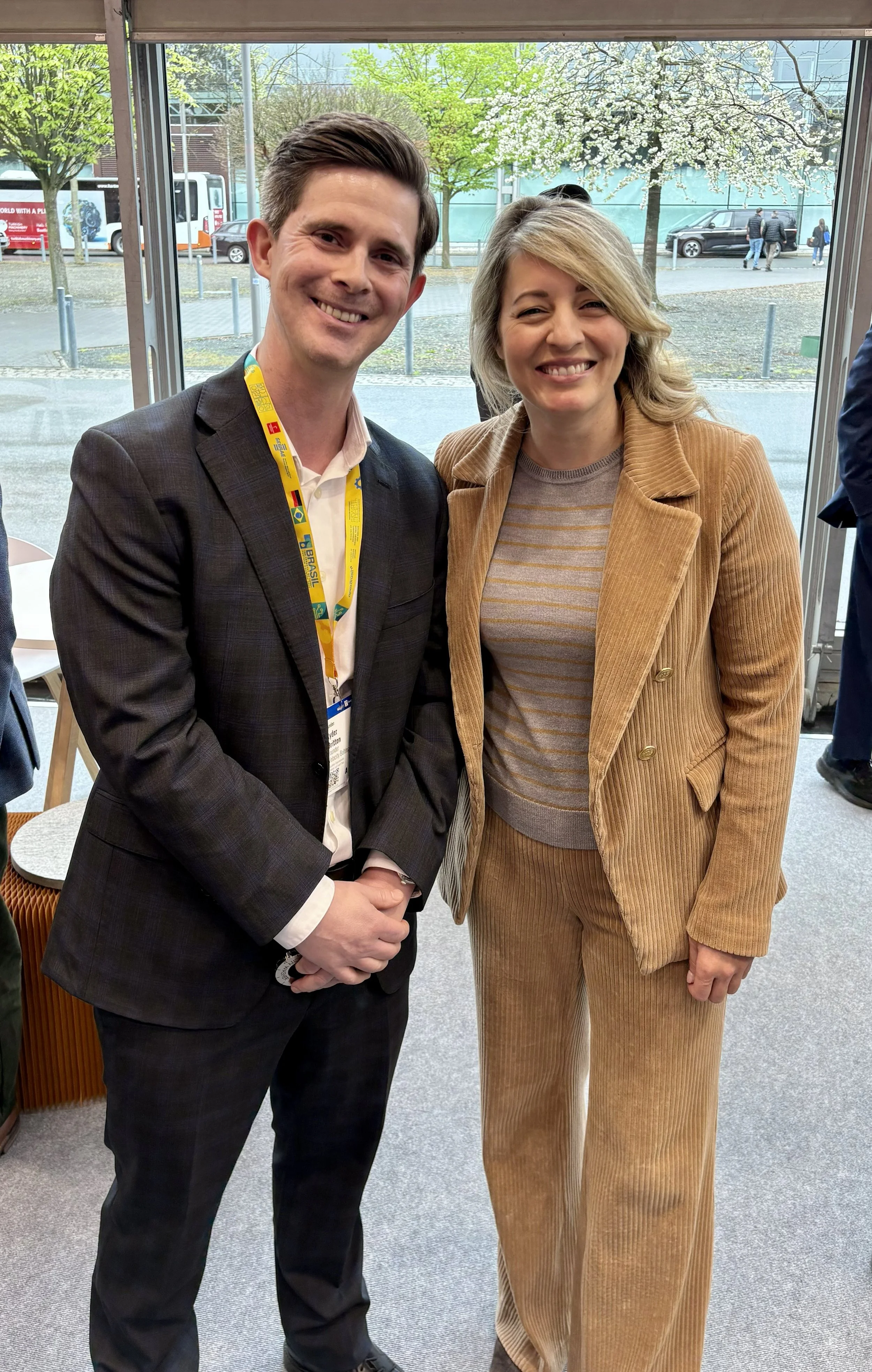 Ryder Britton and Melanie Joly