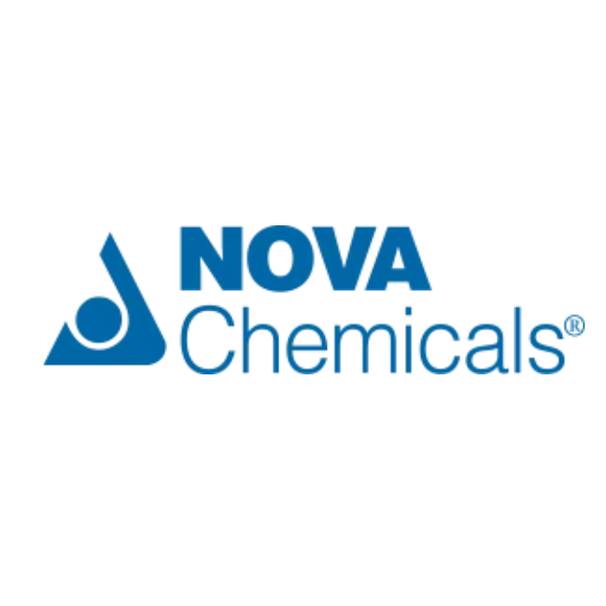 NOVA Chemicals company logo featuring a blue triangular design with a circle inside, and the text 'NOVA Chemicals' in blue.