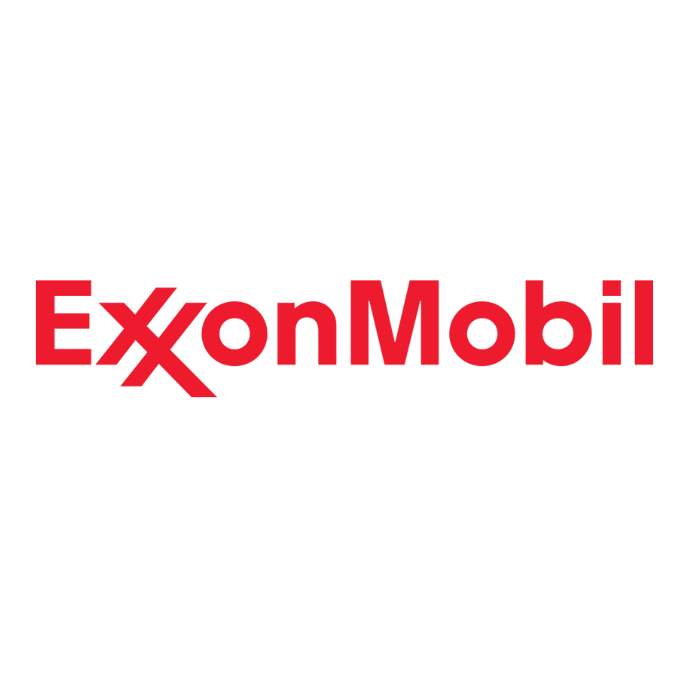 ExxonMobil logo with red and black text.