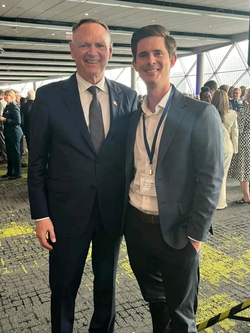 Ryder Britton and Minister of National Defence, David McGuinty