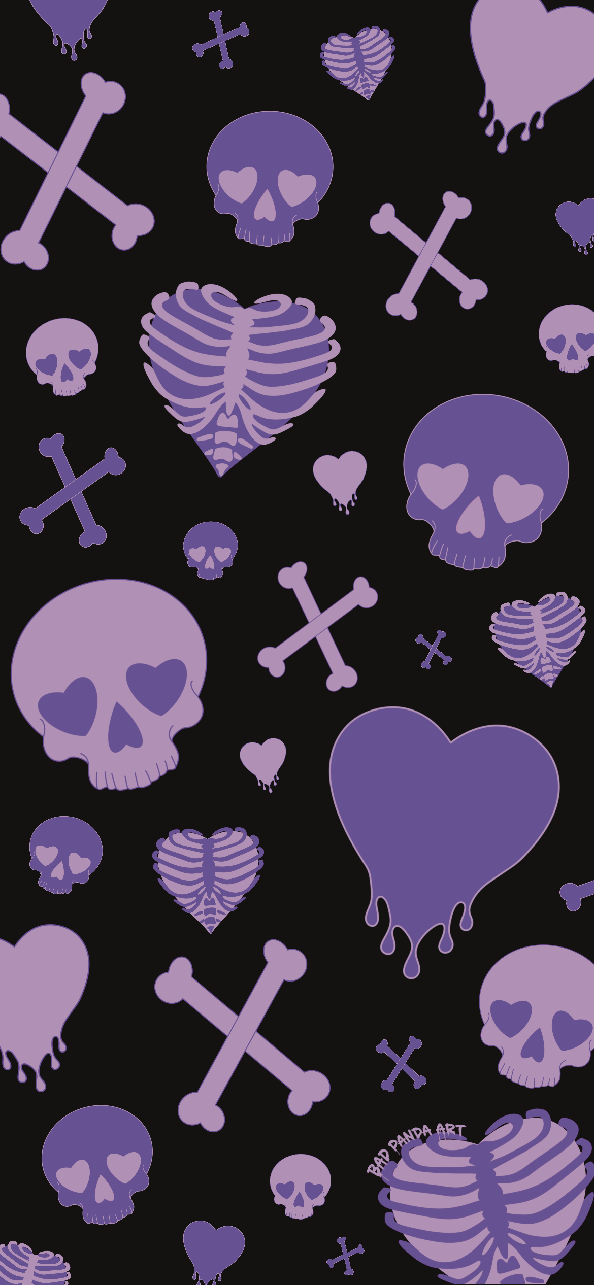 BadPandaArt_LoveisDeadly_Valentine_Wallpaper_PURPLE.png