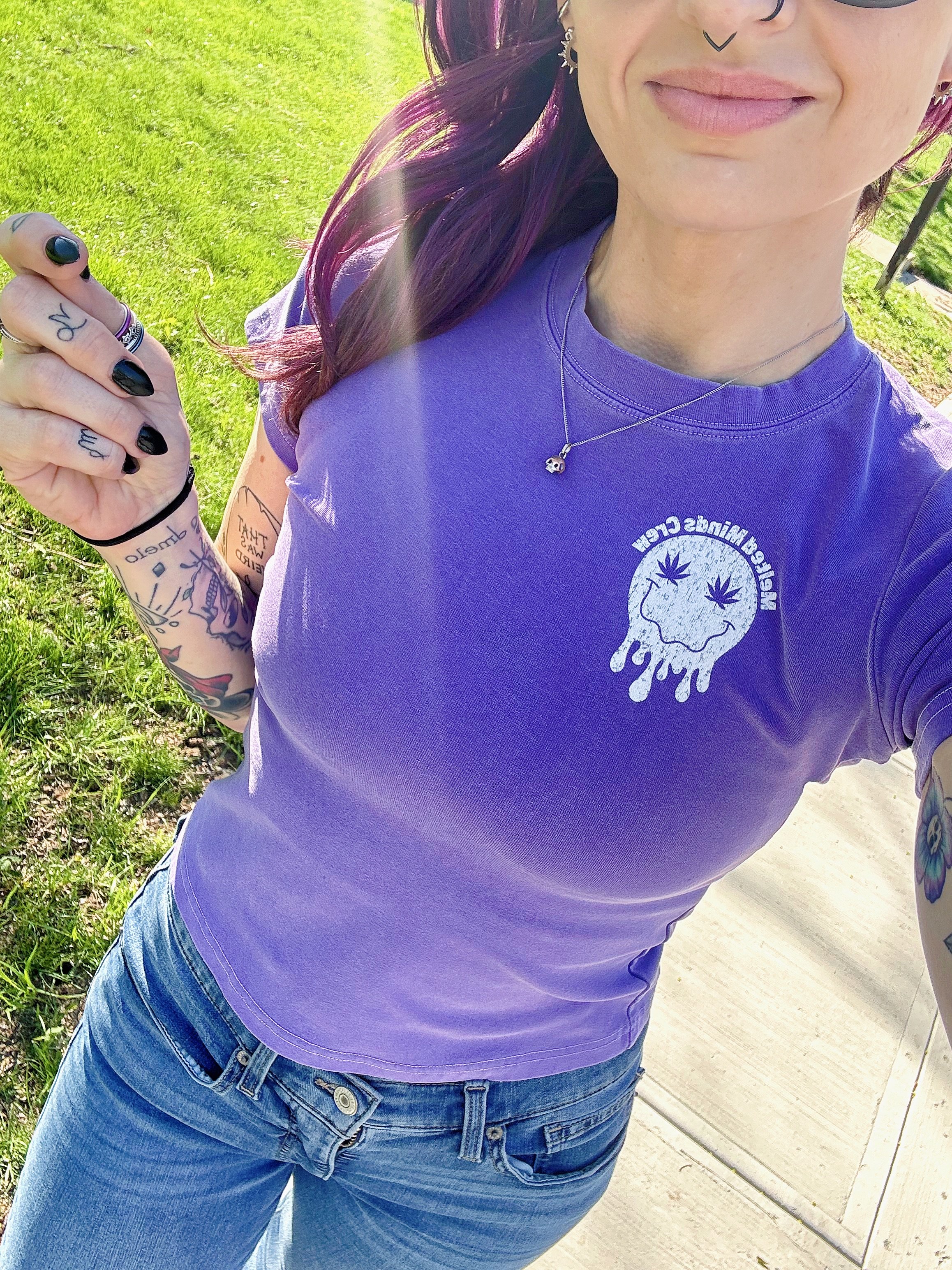 Melted Minds Crew // 420 Ladies Bodycon Tee